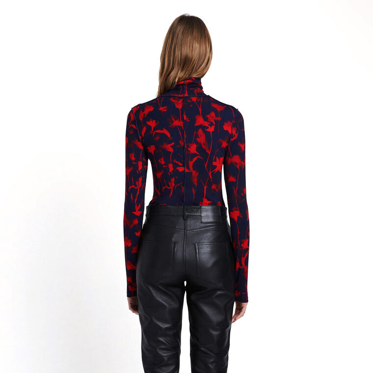 Cyanotype Jersey Turtleneck image number null