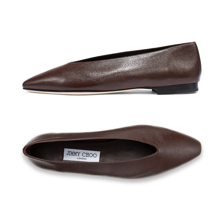 Margot Soft Shiny Biker Leather Flat image number null