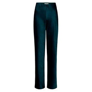 High Waisted Fluid Satin Bias Pant