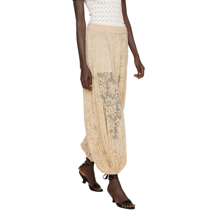 Sharleen Pleated Lace Balloon Pant image number null