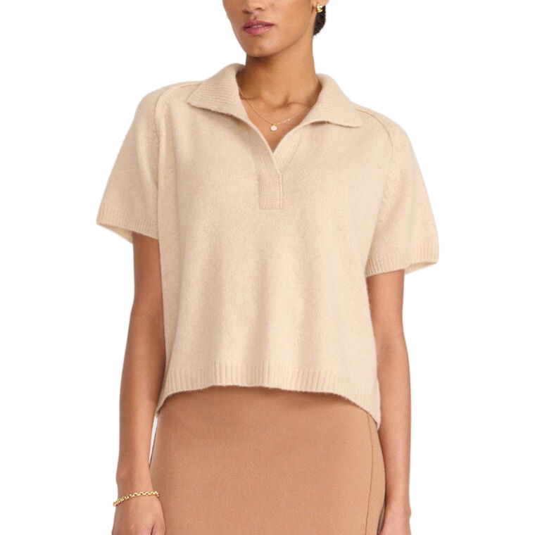 The Marlow Cashmere Polo Sweater image number null
