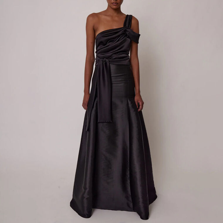 Italo Form Fitting Maxi Skirt image number null