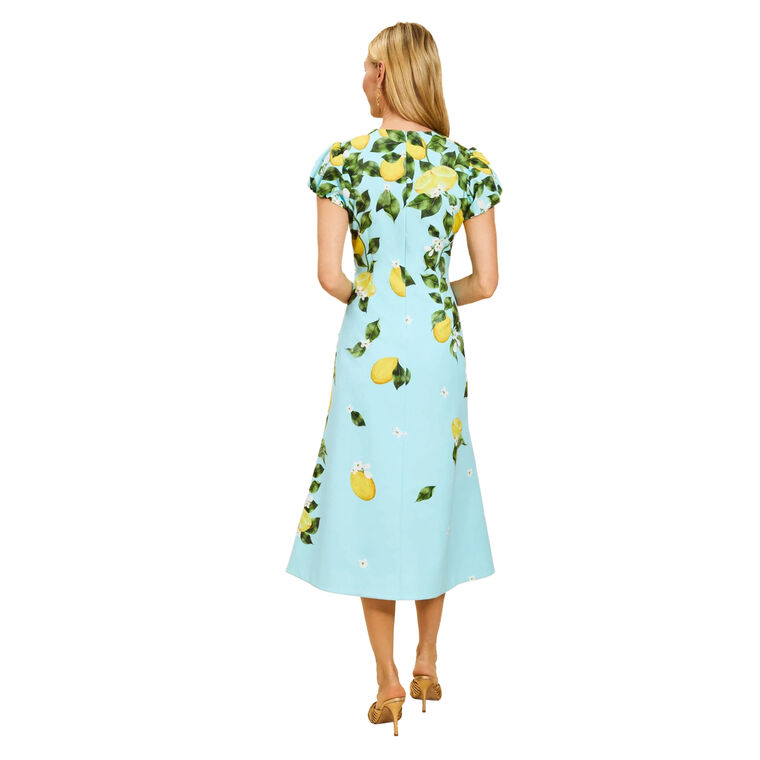 Perla Puff Sleeve Midi Dress image number null