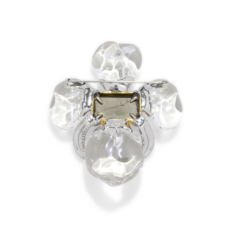 Silverlake Lucite Flower Pin image number null