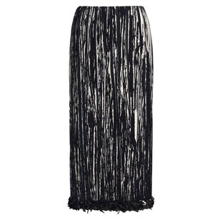 Pleated Pencil Skirt