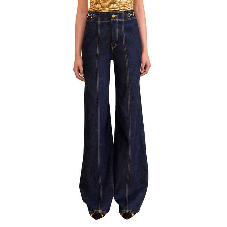 The Delphine High Rise Flared Jean image number null