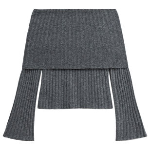 Bell Sleeve Off-The-Shoulder Sweater