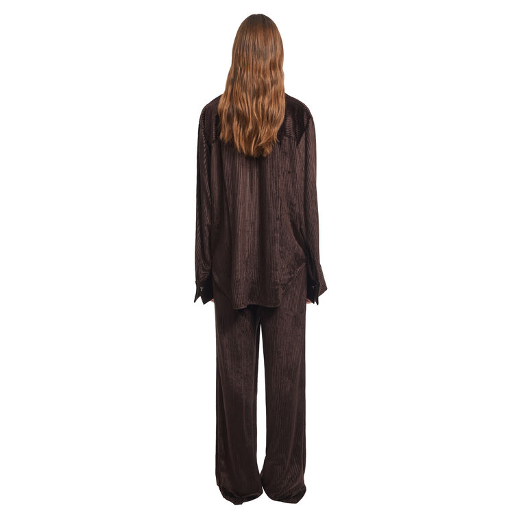 Godiva Long Sleeve Corduroy Blouse image number null