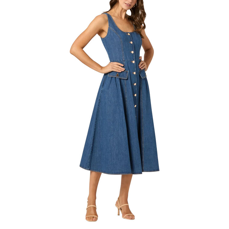 Belle Denim Dress image number null