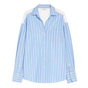 Nadar Cotton Poplin Shirt With Contrast Back