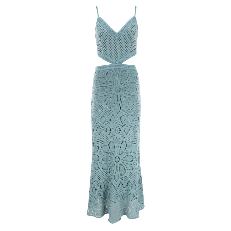 Crochet Midi Dress image number null