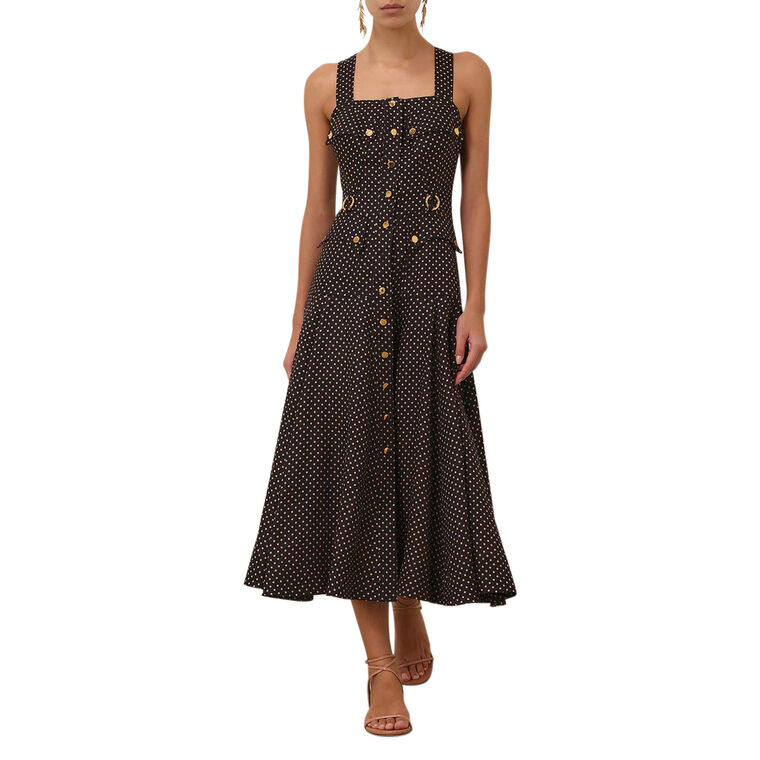 Luna Sleeveless Cargo Picnic Dress image number null