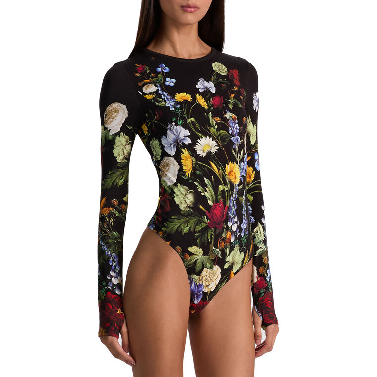 Olea Long Sleeve Crewneck Bodysuit image number null