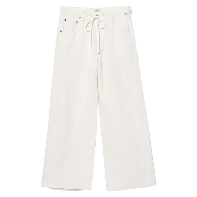 Brynn Drawstring Linen Trouser image number null