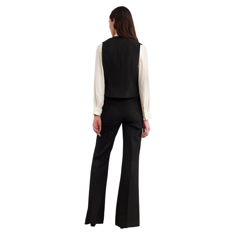 Angelina Pinstripe Button Front Vest image number null