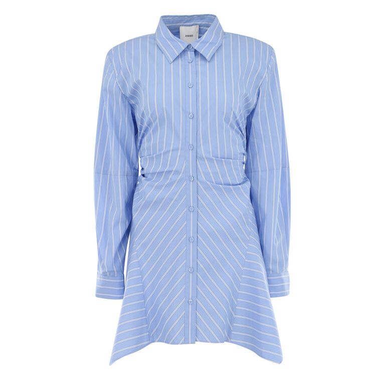 Deena Stripe Button Down Dress image number null