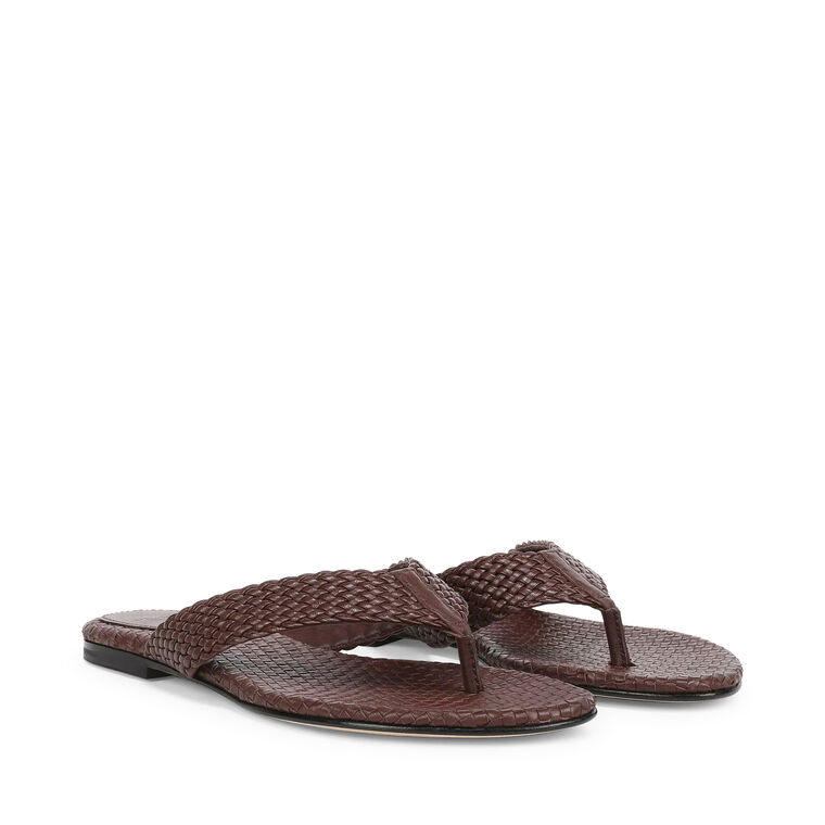 Lotus Flat Leather Sandal image number null
