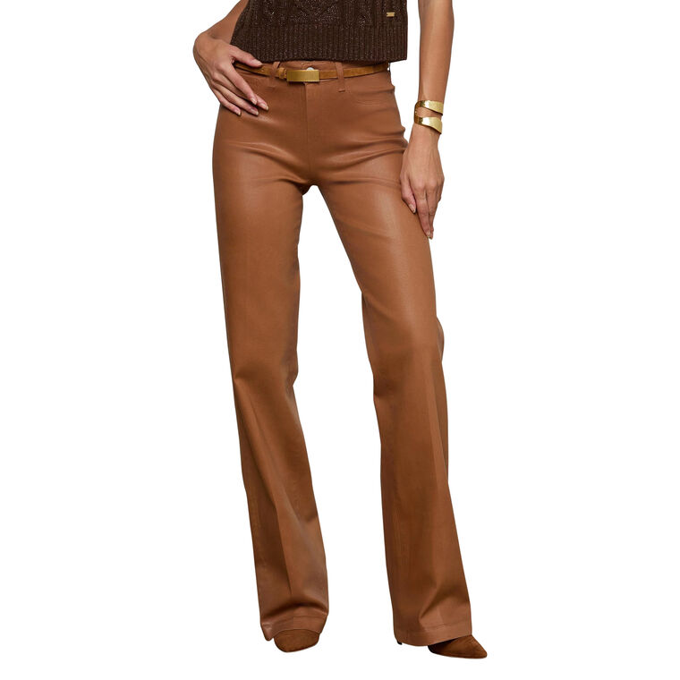 Clayton Coated High Rise Wide Leg Jean image number null