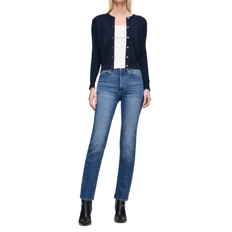 Halle High Rise Instasculpt Straight Leg Jeans image number null