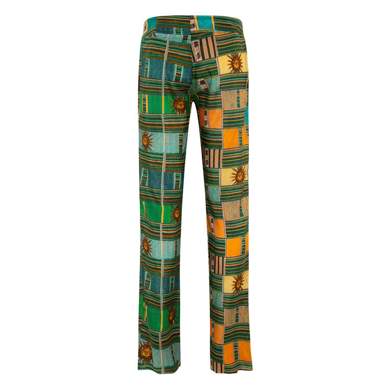 Tara Printed Raw Edge Pant image number null