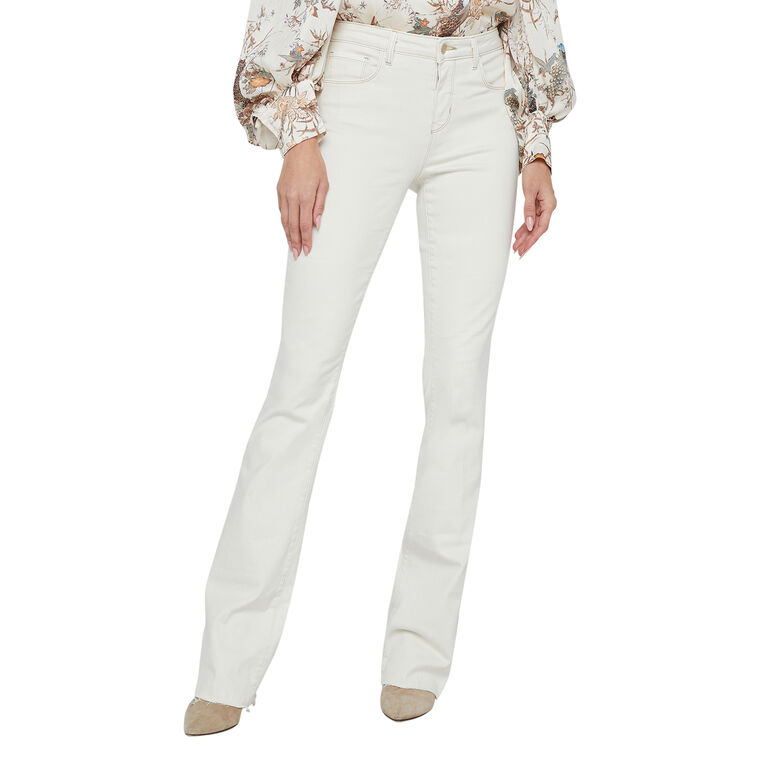 Ruth High Rise Straight-Leg Raw Hem Jean image number null