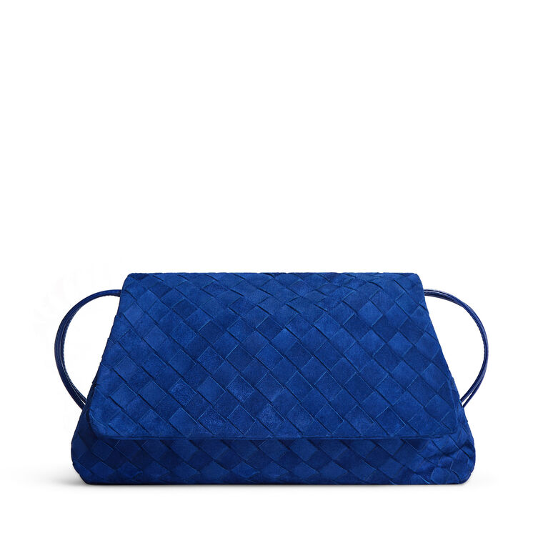 Giorno Intrecciato Suede Pouch image number null