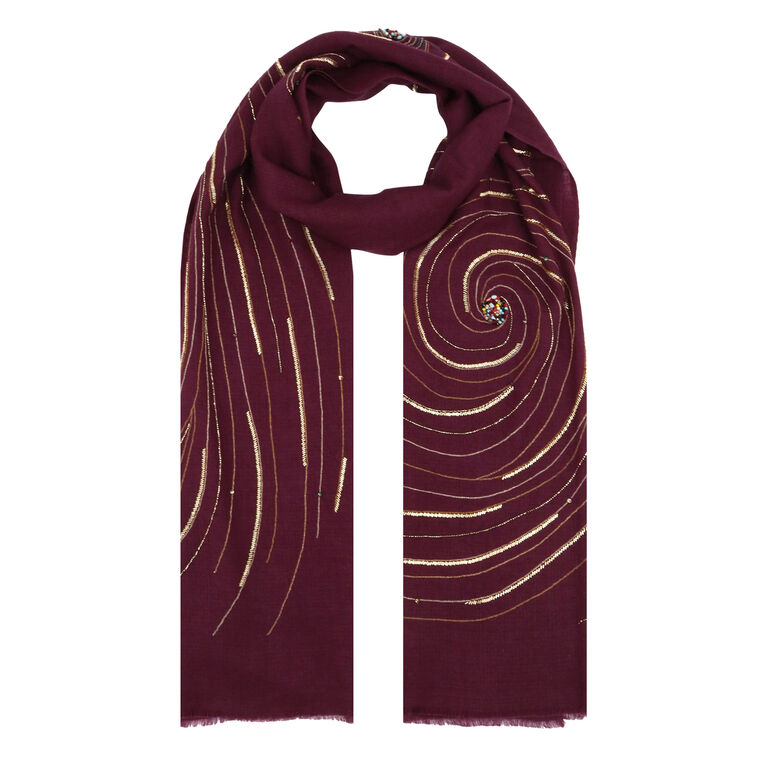 Astral Bloom Merino Scarf image number null