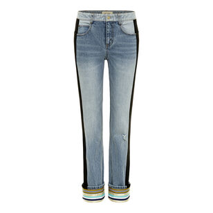 Carlos Straight-Leg Jean With Stripe Detail