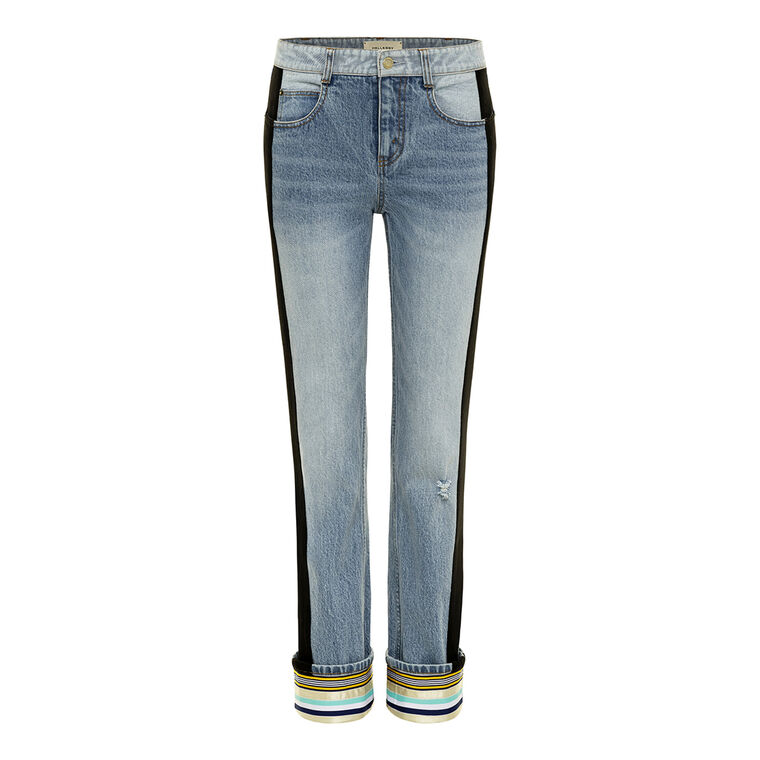Carlos Straight-Leg Jean With Stripe Detail image number null