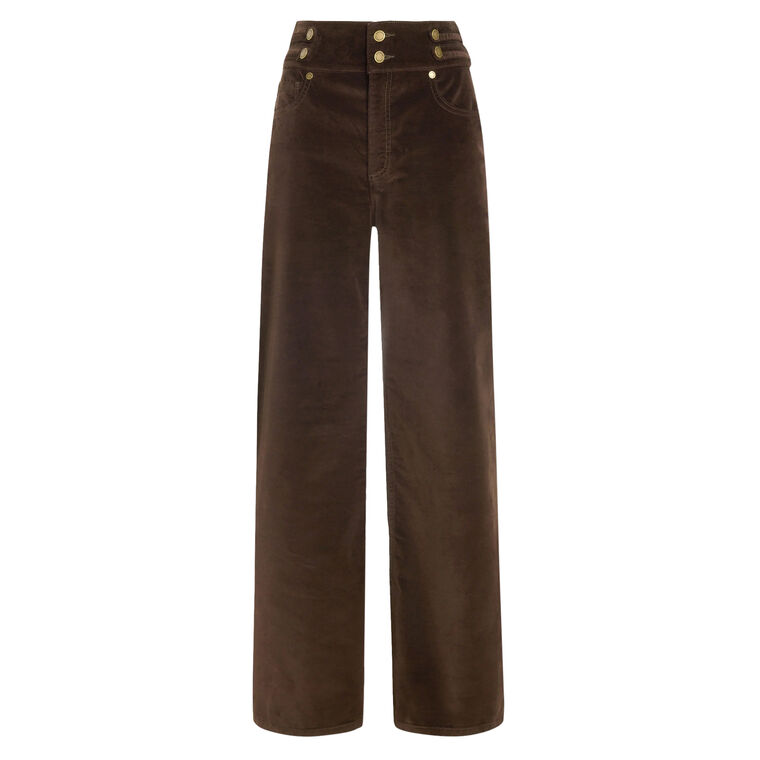 Liv Velveteen High-Rise Wide Leg Jean image number null