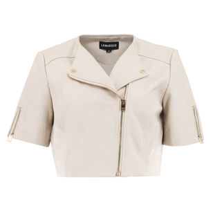 Kirsi Cropped Biker Jacket