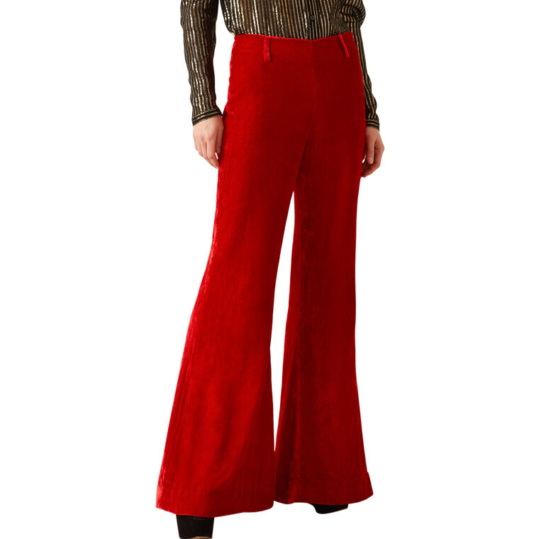 Charlie Cherry Velvet Pant image number null