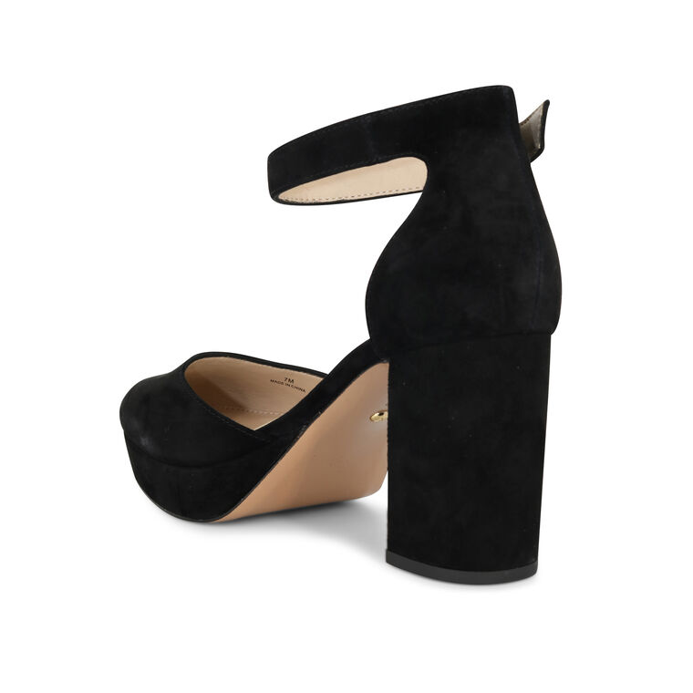 Lenor Suede Block Heel image number null