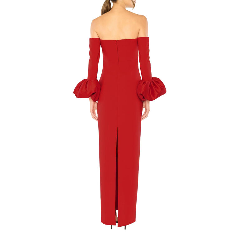 Kiva Off-The-Shoulder Long Sleeve Gown image number null
