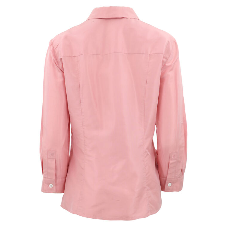 Silk Taffeta Collared Shirt image number null