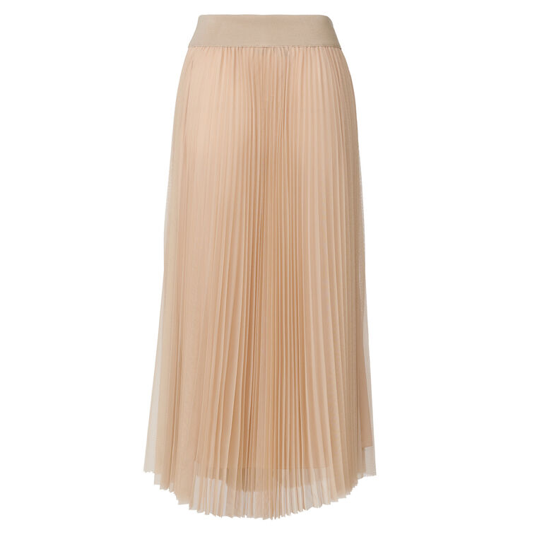 Pleated Midi Tulle Skirt image number null