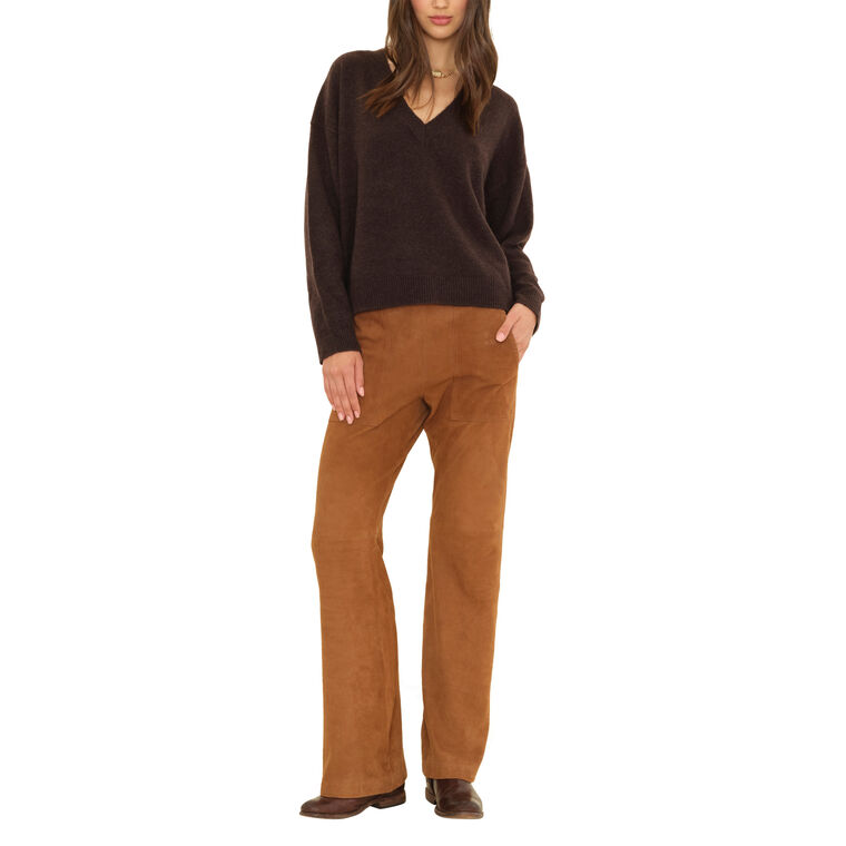 Clyde Suede Flare Pant image number null