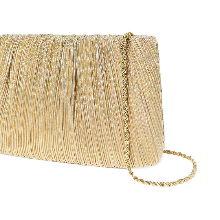 Brit Flat Pleated Clutch image number null