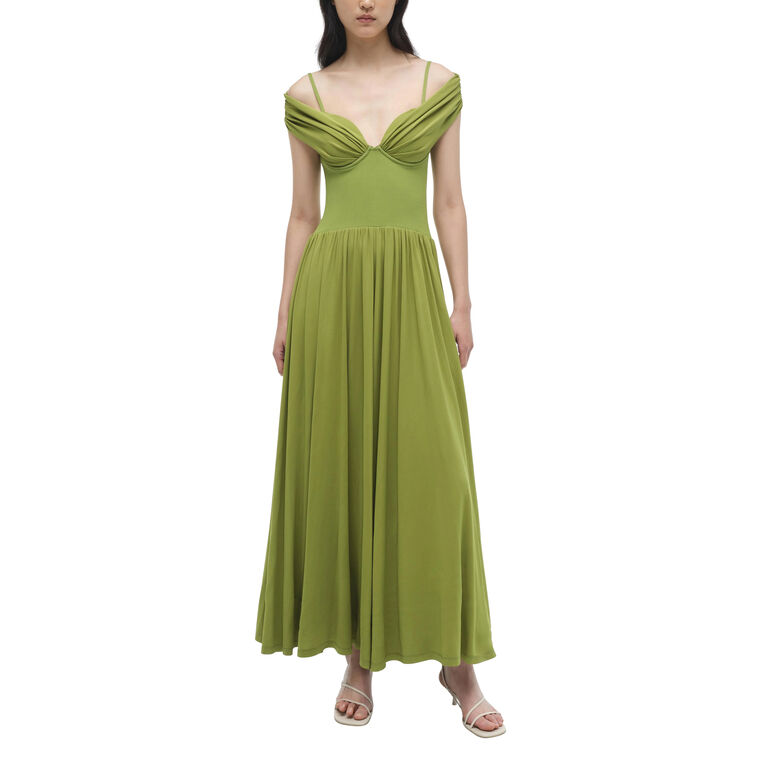 Amarantha Off Shoulder Jersey Midi Dress image number null