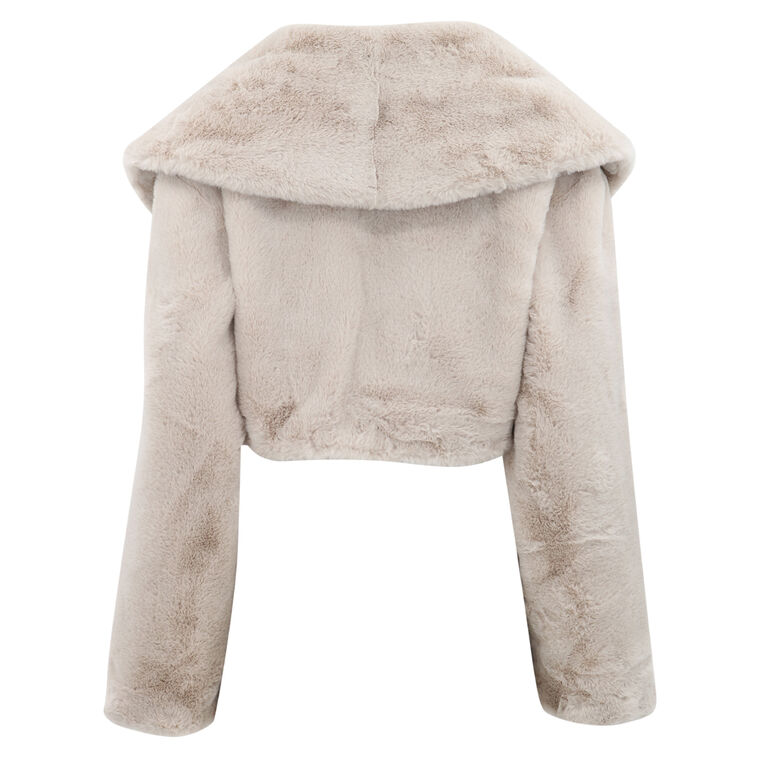 Danika Faux Fur Crop Jacket image number null