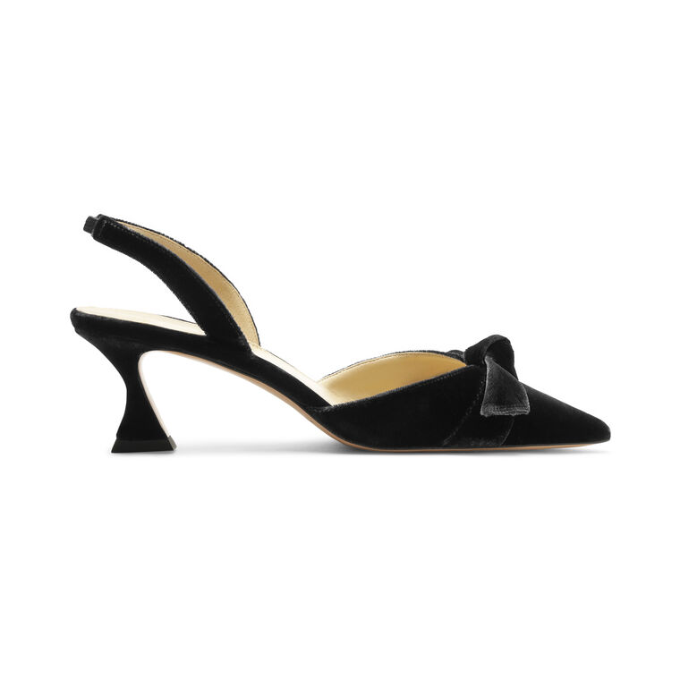 Clarita Bell 60mm Velvet Slingback Pump image number null