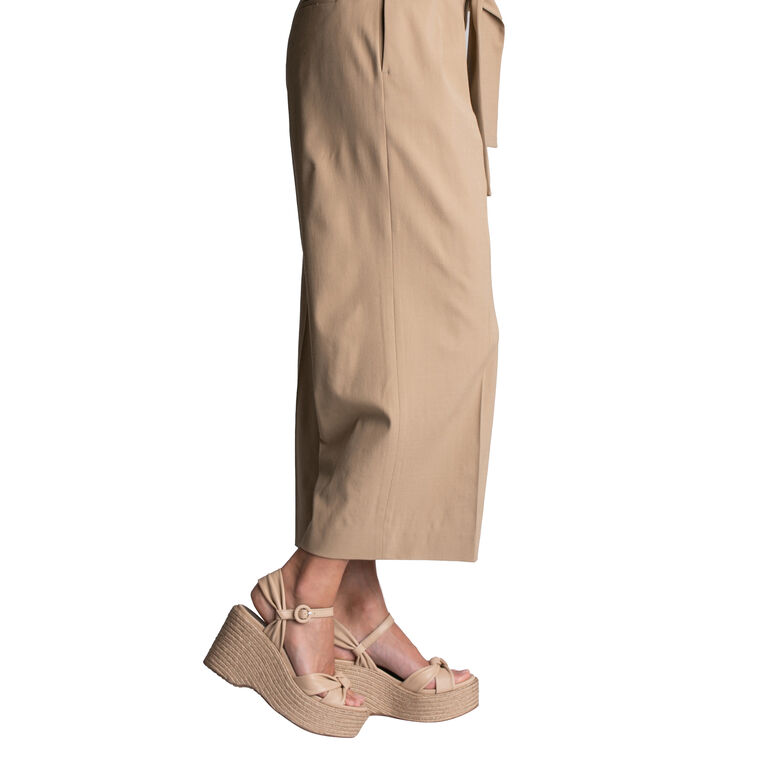Dalila Knotted Espadrille High Platform Wedge Sandal image number null