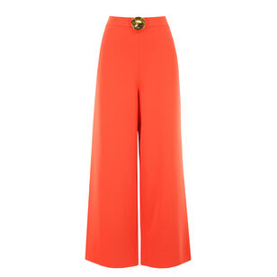 Spargi Fringe-Detail Cropped Wide-Leg Pant