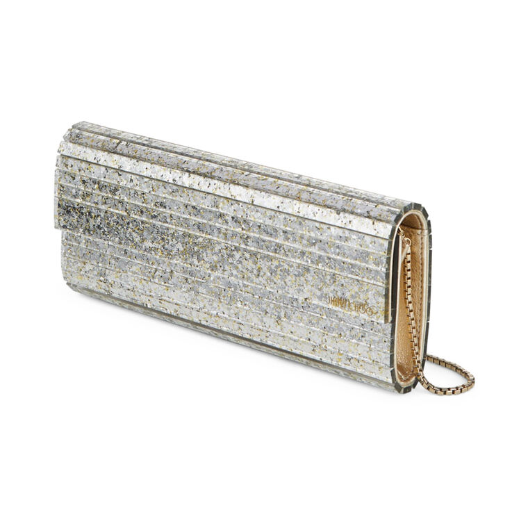 Sweetie Coarse Glitter Acrylic Clutch image number null