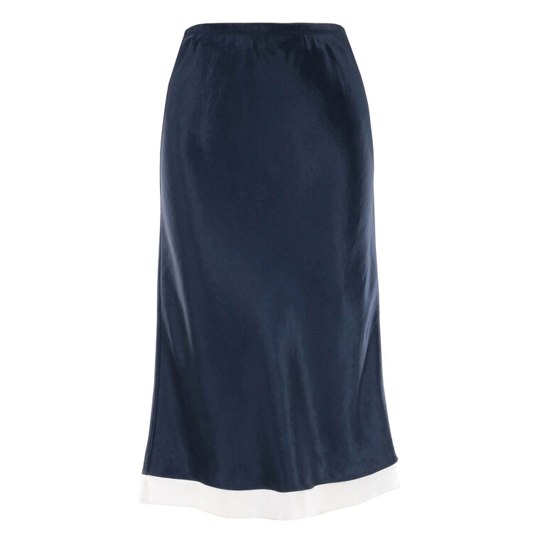 Bias Ribbon Midi Skirt image number null