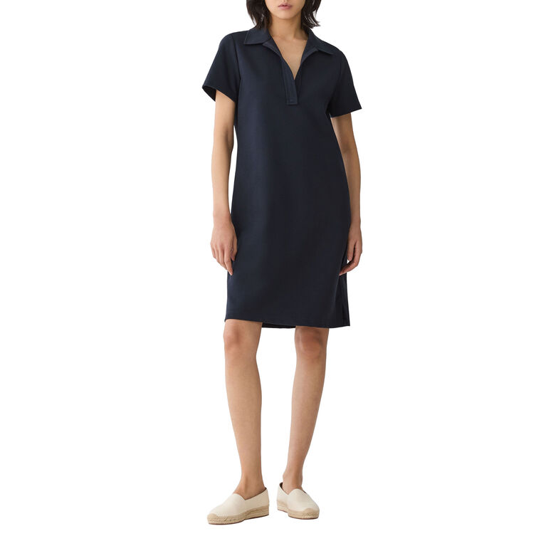 Short Sleeve Polo Mini Dress image number null