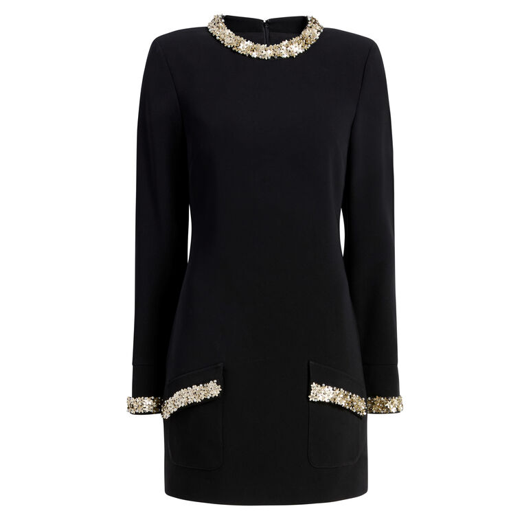 Adi Flower Dots Long Sleeve Mini Dress image number null