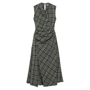 Burke Sleeveless Draped Plaid
