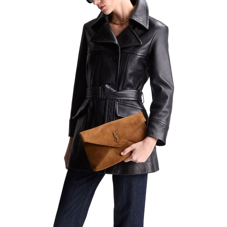 Cassandre Envelope Suede Pouch image number null