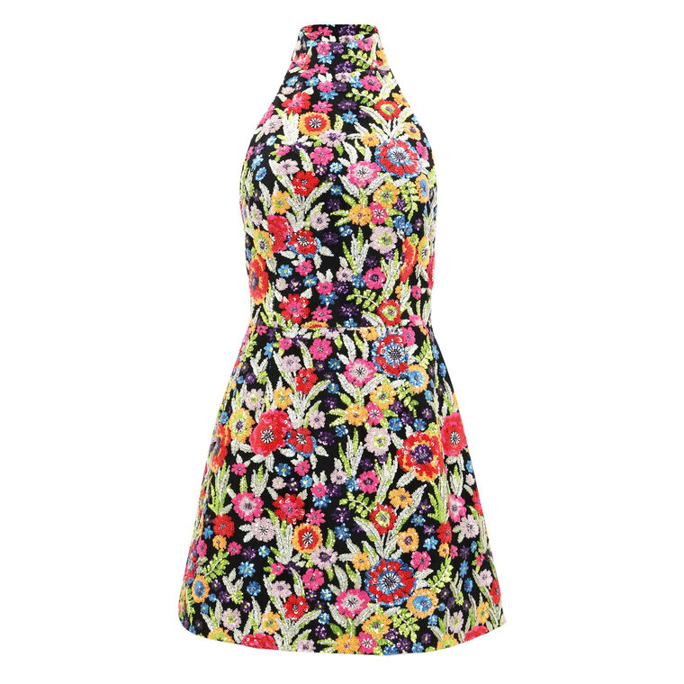 Sarah Halterneck Sequin Mini Dress image number null